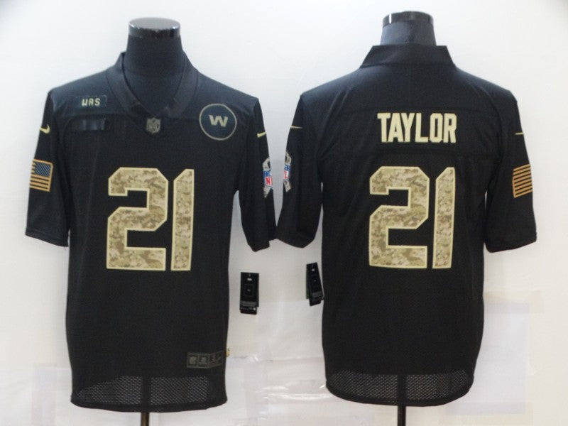 Men's Washington Commanders #21 Sean Taylor Black Player Game Jerseys