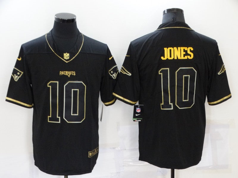 Men's New England Patriots Mac Jones #10 Black Game Jerseys