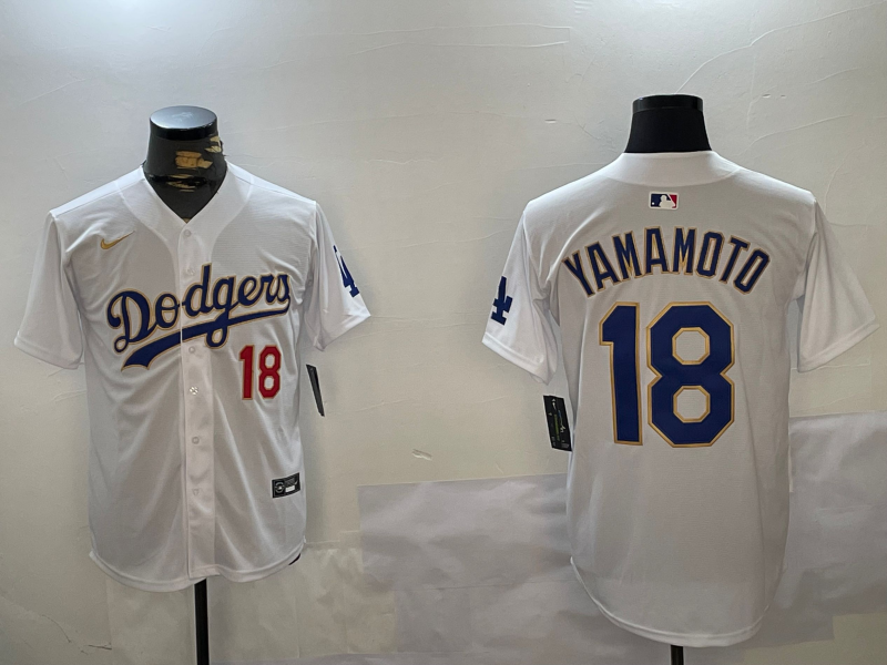 Men's Los Angeles Dodgers Yoshinobu Yamamoto White Game Player Jerseys