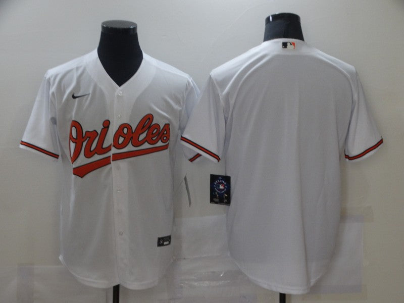 Men's Baltimore Orioles White Home Replica Blank Jerseys