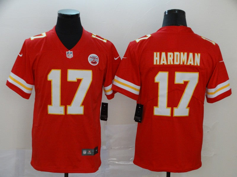 Men's Kansas City Chiefs Mecole Hardman Jr. #17 Red Game Jerseys