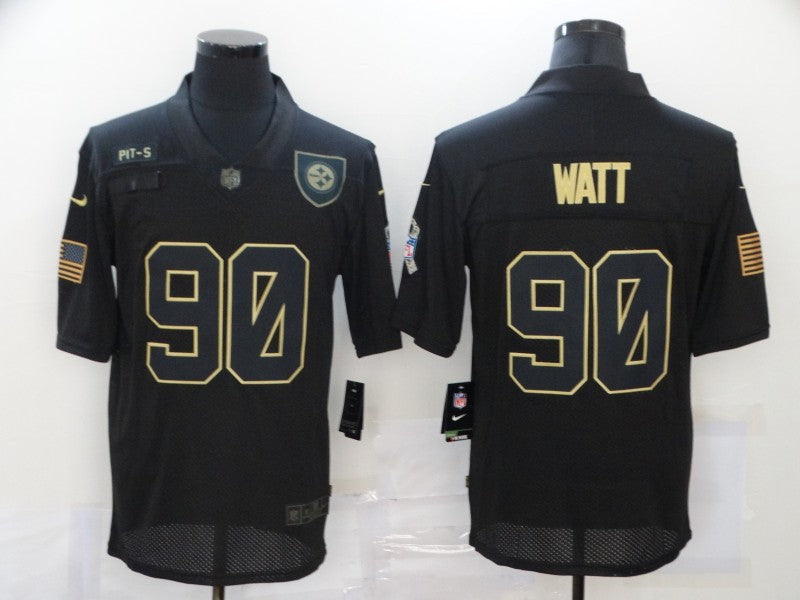 Men's Pittsburgh Steelers T.J. Watt Black Player Game Jerseys