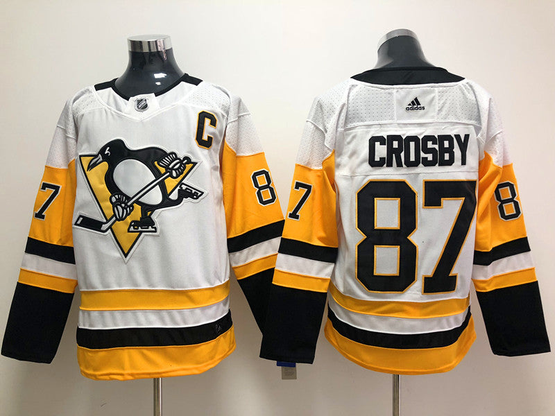 Men's Pittsburgh Penguins sidney crosby #87 White Player Jerseys