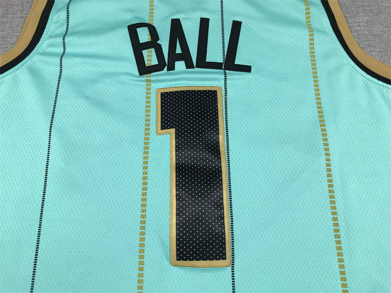Men's Charlotte Hornets LaMelo Ball #1 Light Green 2022/23 Swingman Jerseys