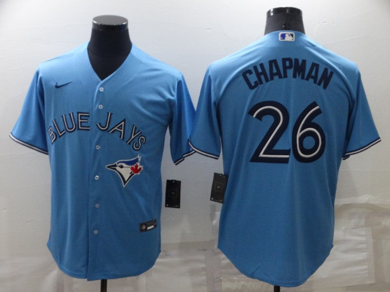 Men's Toronto Blue Jays Matt Chapman #26 Light Blue Replica Baseball Jerseys