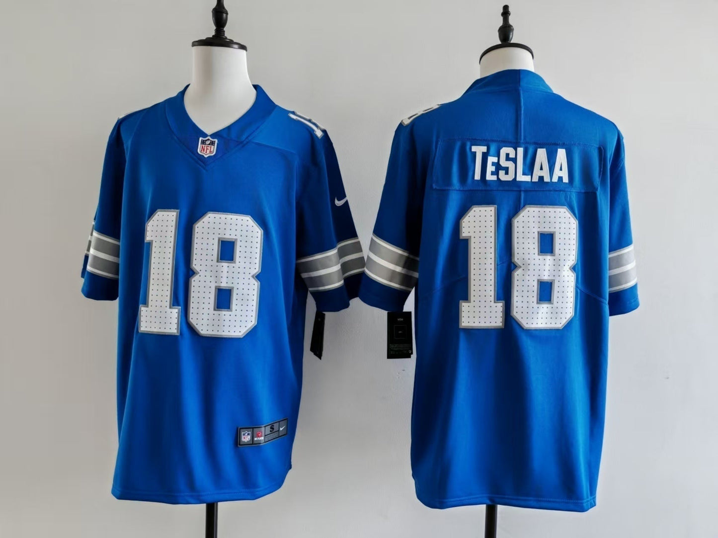 Men's Detroit Alex Isaac TeSlaa Jersey - Blue