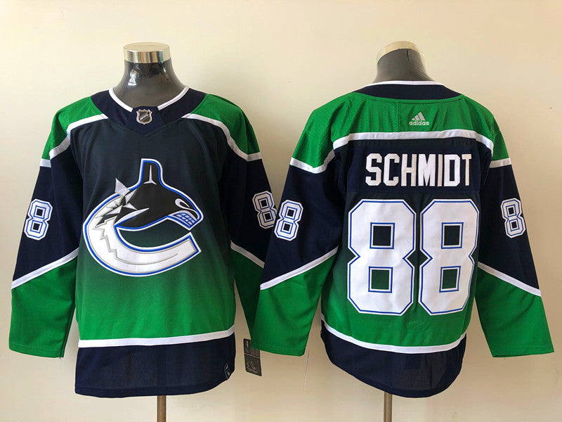 Men's Vancouver Canucks Nate Schmidt #88 Black Breakaway Jerseys