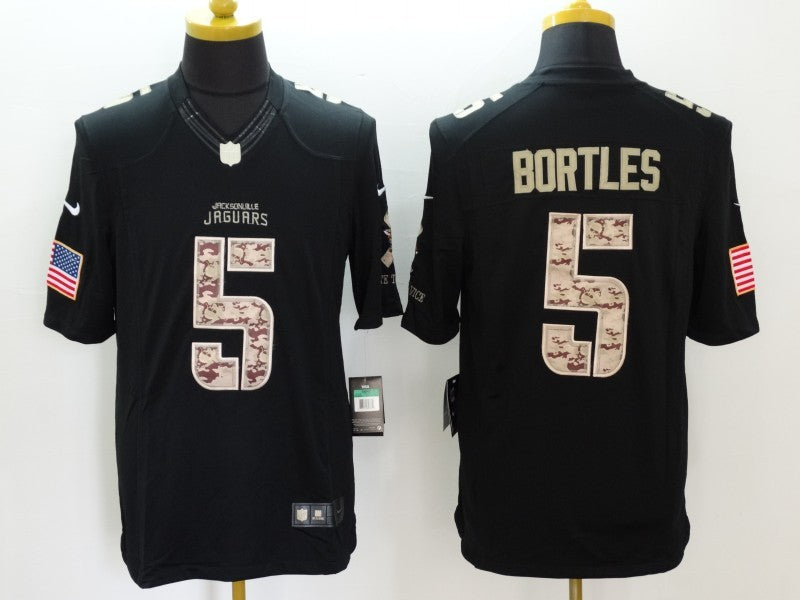Men's Jacksonville Jaguars Blake Bortles #5 Black Game Player Jerseys