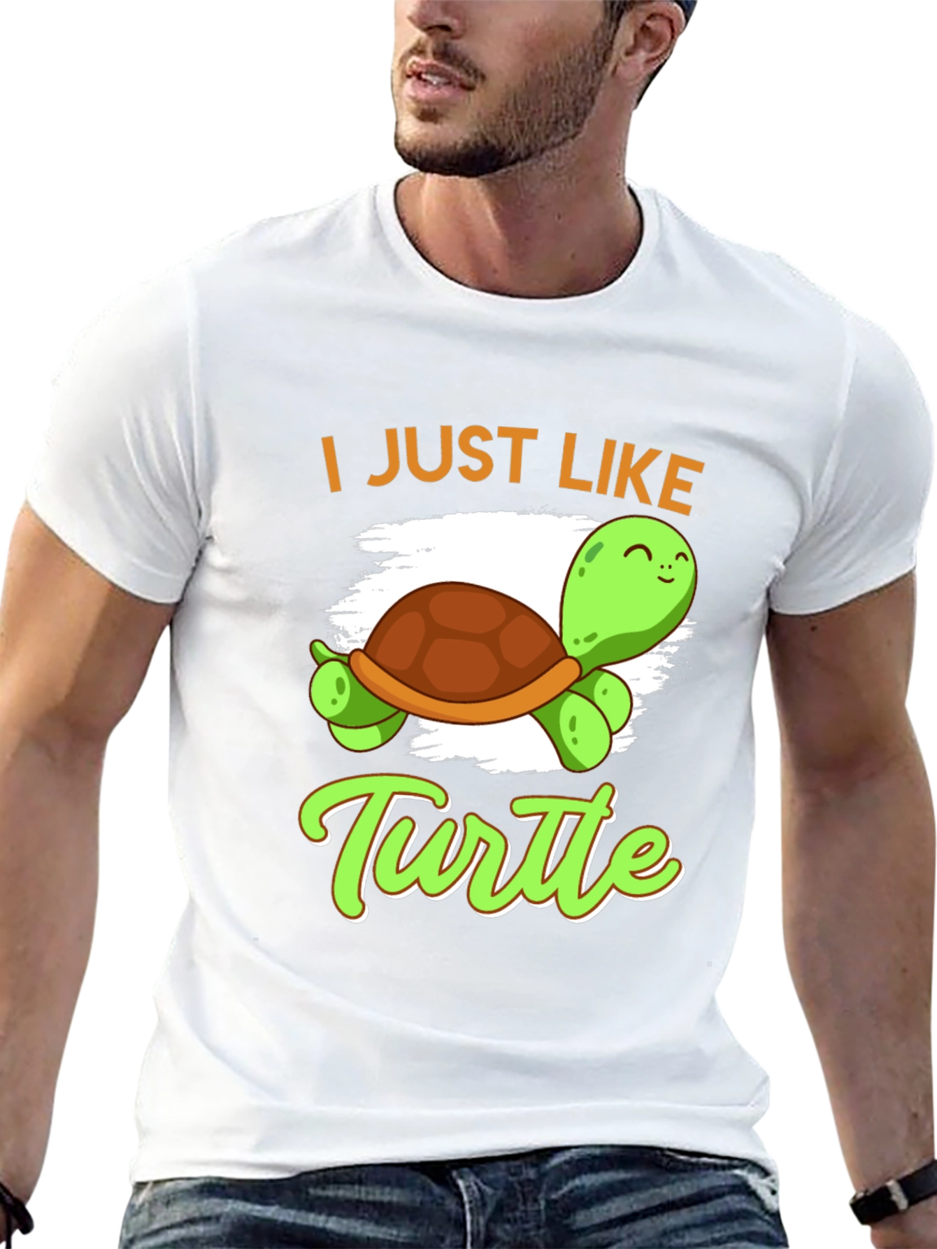 I Just Like Turtle Graphic T-Shirt
