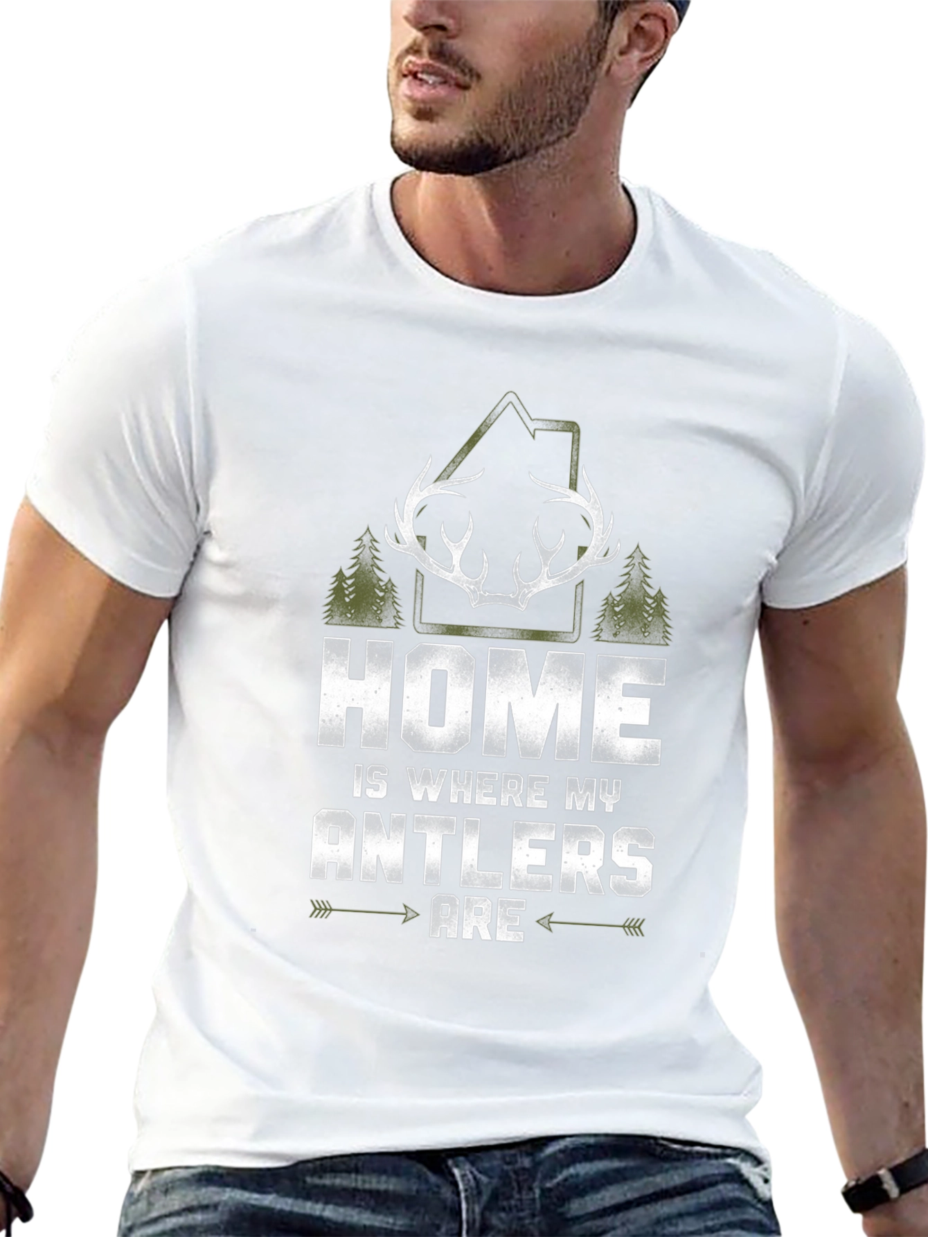 Home is Where My Antlers Are Tee