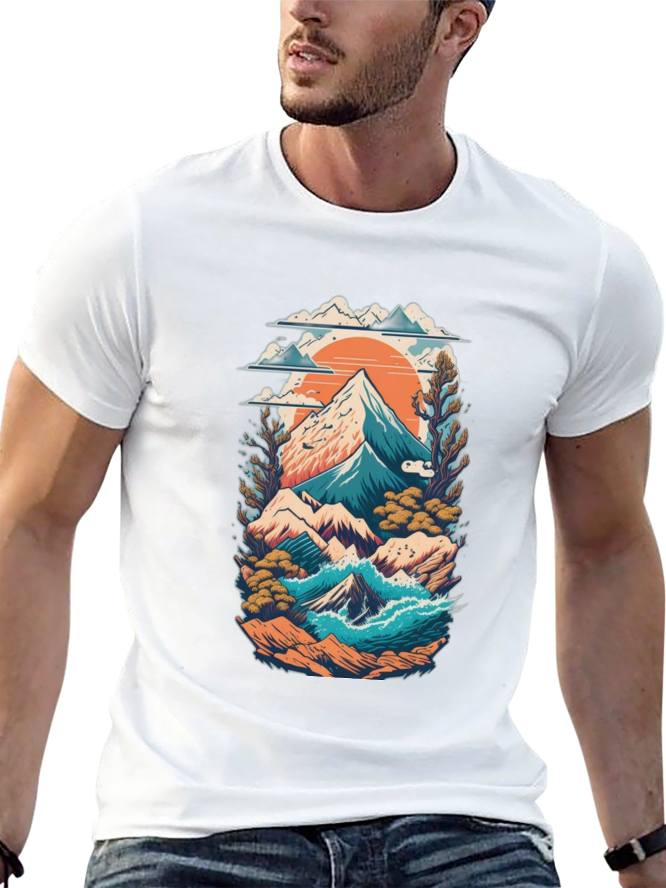 Mountain Landscape Graphic Tee