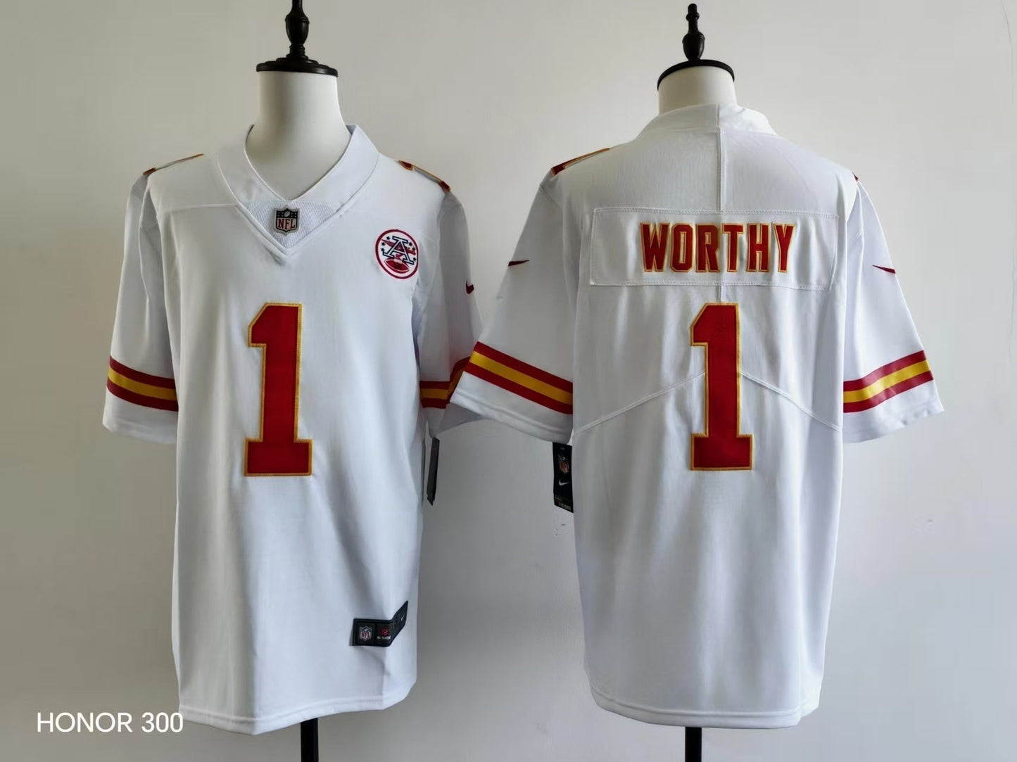 Men's Kansas City Chiefs Xavier Worthy Jersey - White