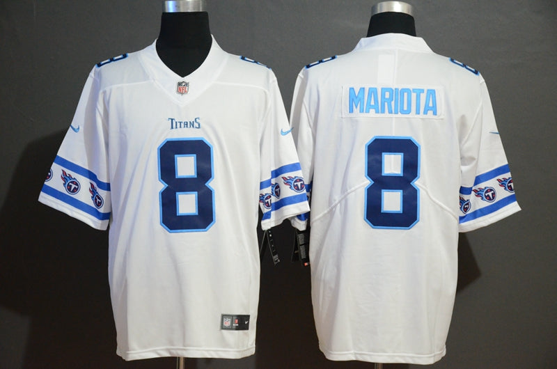 Men's Tennessee Titans Marcus Mariota #8 White Player Game Jerseys