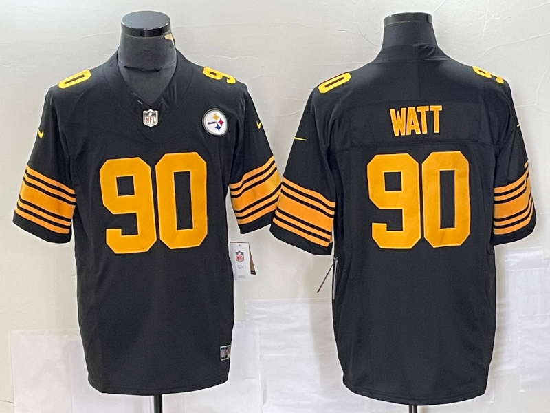 Men's Pittsburgh Steelers T.J. Watt #90 Black Alternate Legend Jerseys