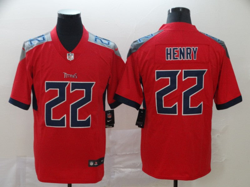 Men's Tennessee Titans Derrick Henry #22 Red Inverted Legend Jerseys