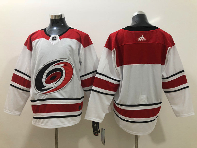 Men's Carolina Hurricanes White Breakaway Away Blank Jerseys