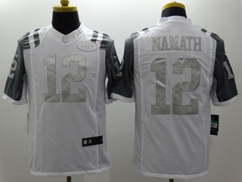 Men's New York Jets Joe Namath #12 White Game Player Jerseys