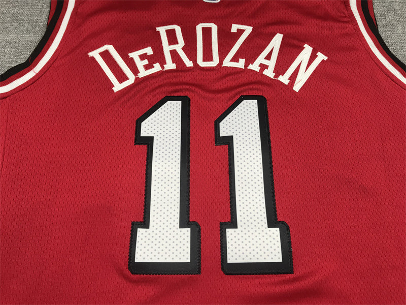 Men's Chicago Bulls DeMar DeRozan #11 Red 2021/22 Swingman Jerseys