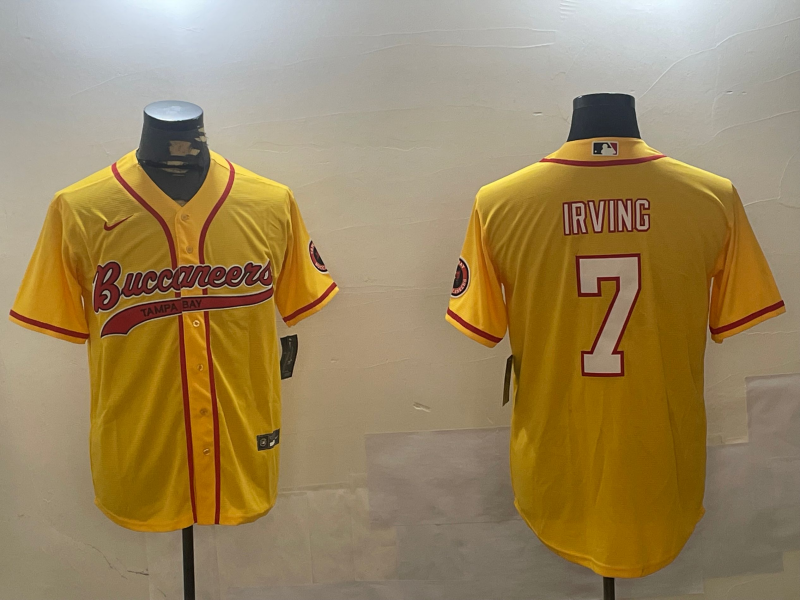 Men's Tampa Bay Buccaneers Bucky Irving #7 Yellow Game Jerseys