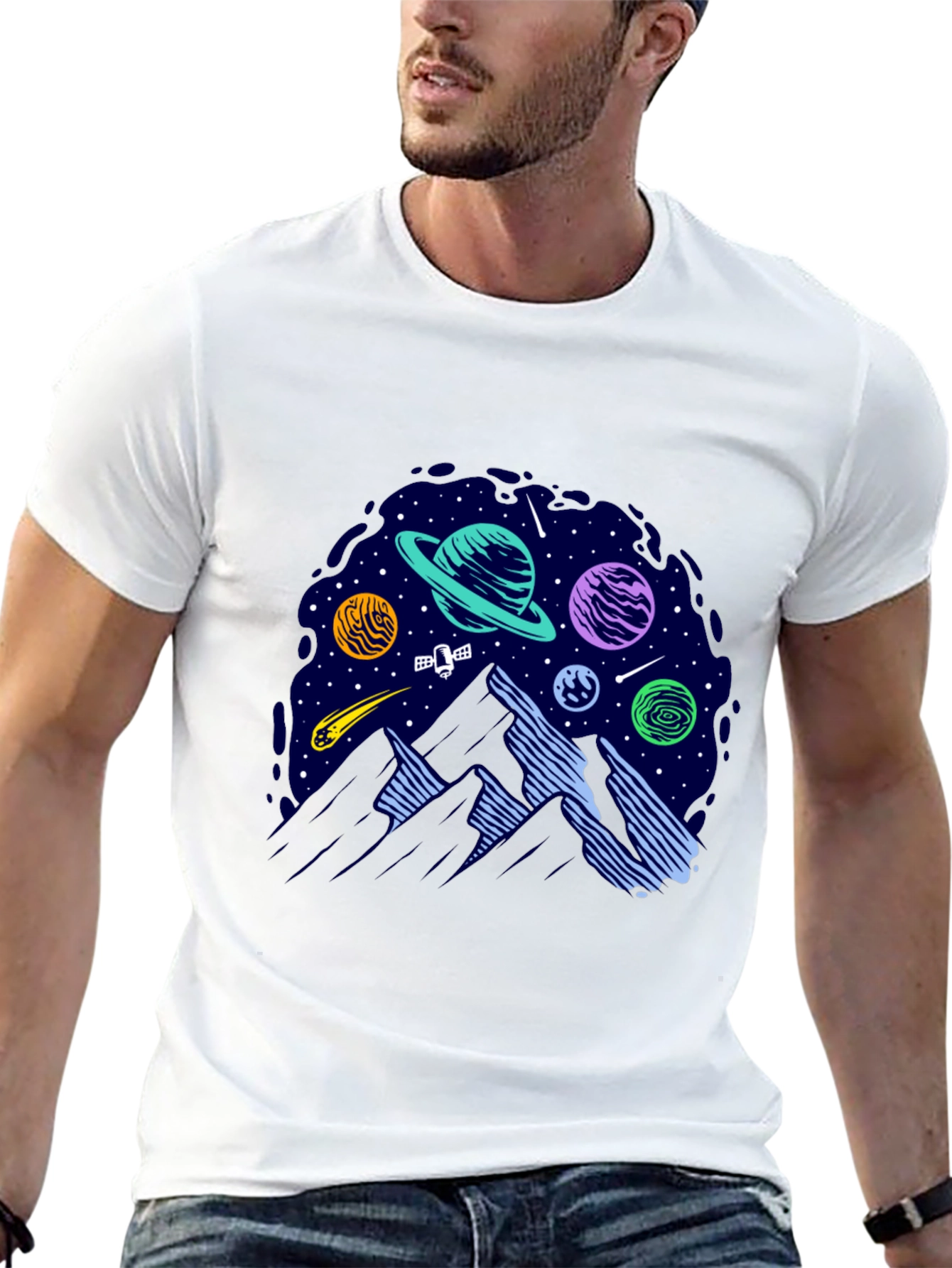 Space Mountain Graphic T-Shirt