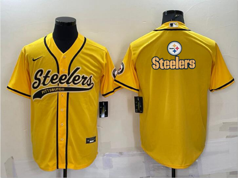 Men's Pittsburgh Steelers Yellow Fashion Jerseys