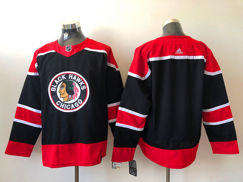 Men's Chicago Blackhawks Black Blank Jerseys