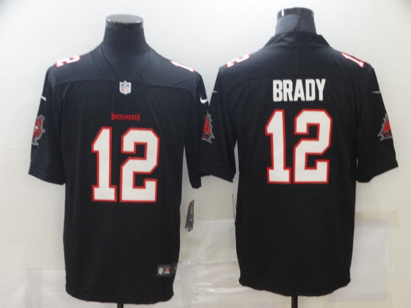 Men's Tampa Bay Buccaneers Tom Brady #12 Black Player Game Jerseys