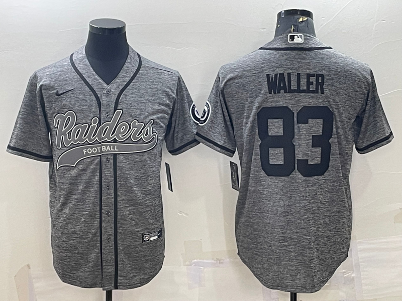 Men's Las Vegas Raiders Darren Waller #83 Gray Player Jerseys Joint Edition