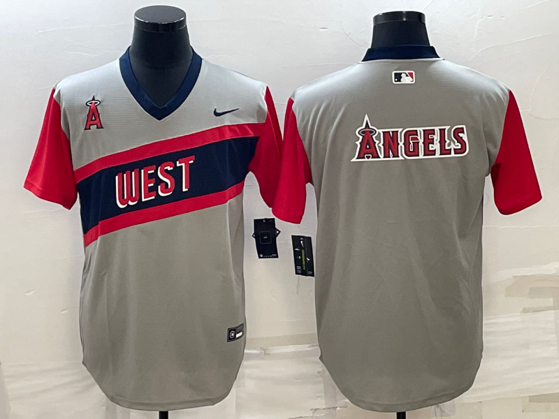 Men's Los Angeles Angels Gray Replica Baseball Jerseys