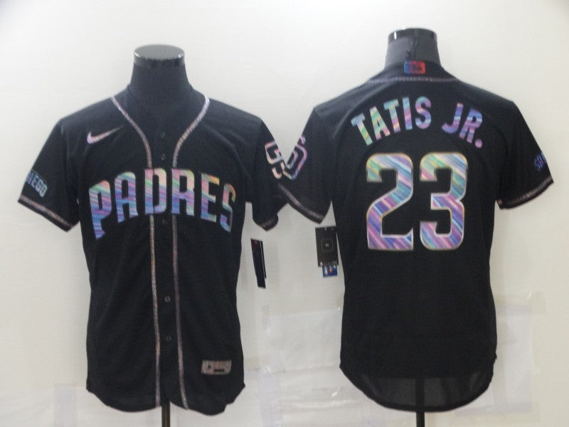 Men's San Diego Padres Fernando Tatis Jr. #23 Black Stitched Jerseys