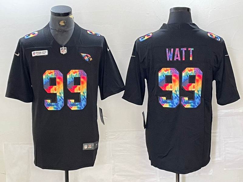 Men's Arizona Cardinals J.J. Watt #99 Black Game Player Jerseys