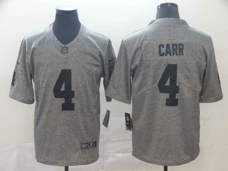 Men's Las Vegas Raiders Derek Carr #4 Gray Alternate Game Jerseys