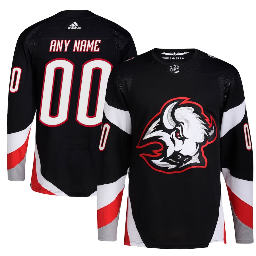 Men's Buffalo Sabres Black Alternate Authentic Custom Jerseys