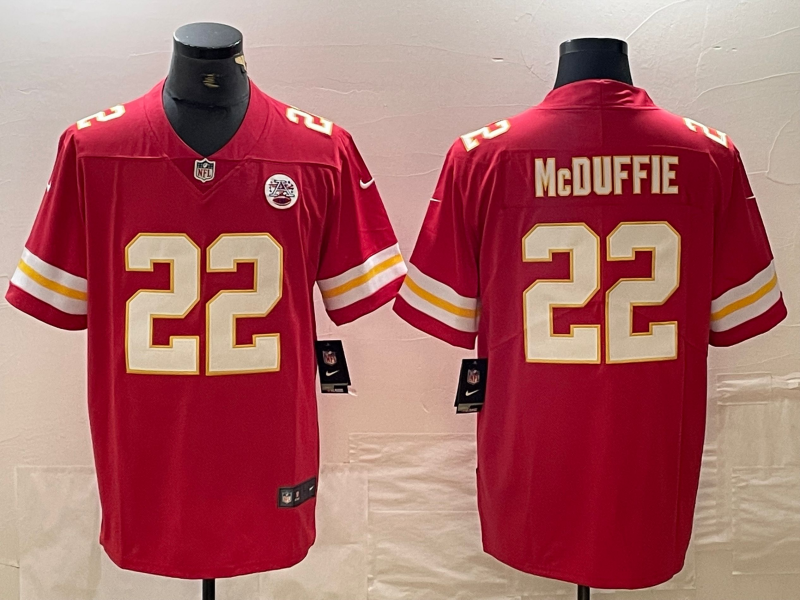 Men's Kansas City Chiefs Trent McDuffie #22 Red Game Player Jerseys