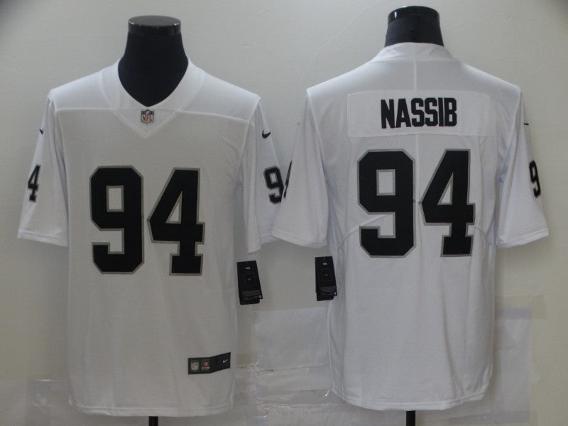 Men's Las Vegas Raiders Carl Nassib #94 White Game Jerseys