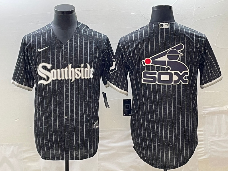 Men's Chicago White Sox Black City Connect Replica Player Jerseys