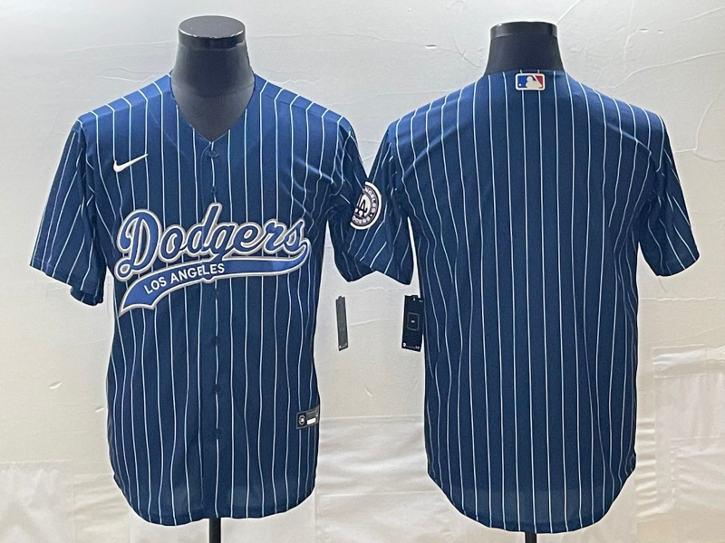 Men's Los Angeles Dodgers Blue Blank Jerseys Joint Edition