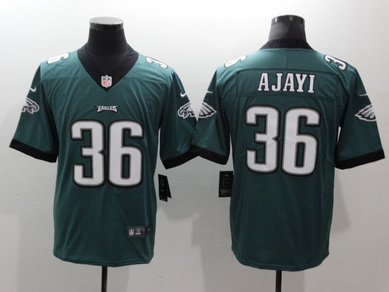 Men's Philadelphia Eagles Jay Ajayi #36 Midnight Green Game Jerseys