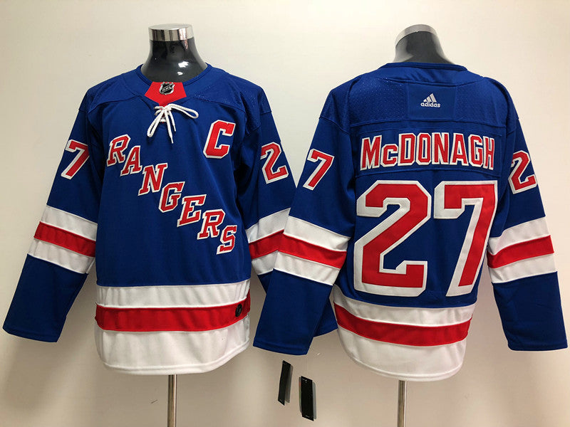 Men's New York Rangers Ryan McDonagh #27 Blue Player Game Jerseys