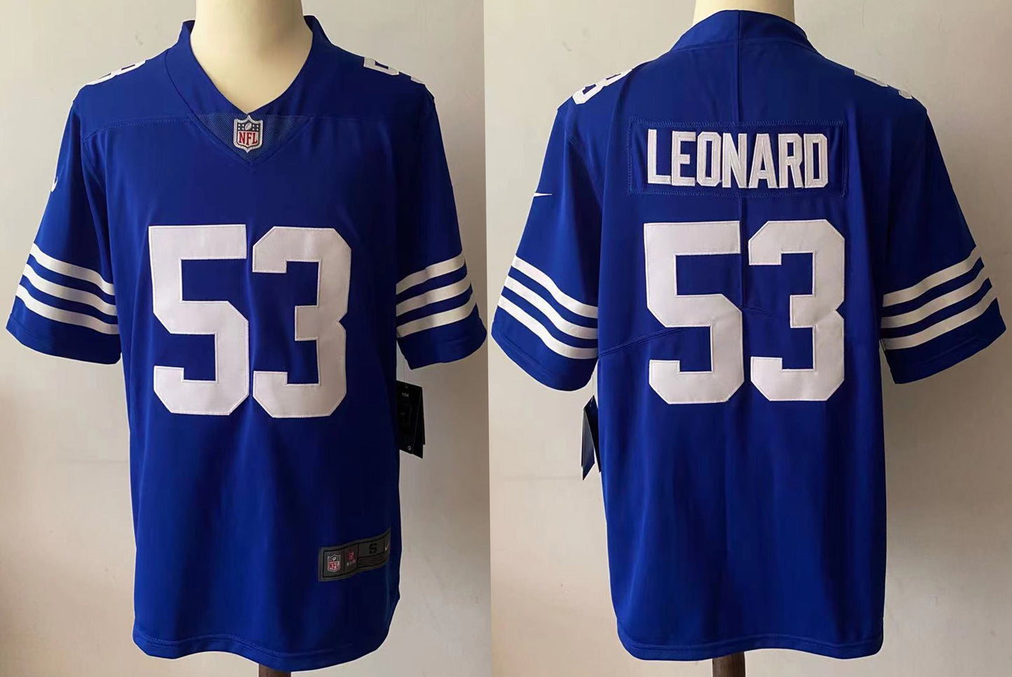 Men's Indianapolis Colts Darius Leonard #53 Blue Game Jerseys