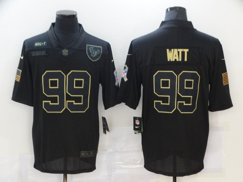 Men's Houston Texans J.J. Watt #99 Black Game Player Jerseys