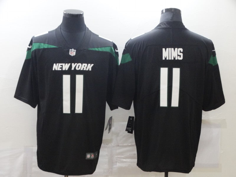 Men's New York Jets Denzel Mims #11 Black Game Jerseys