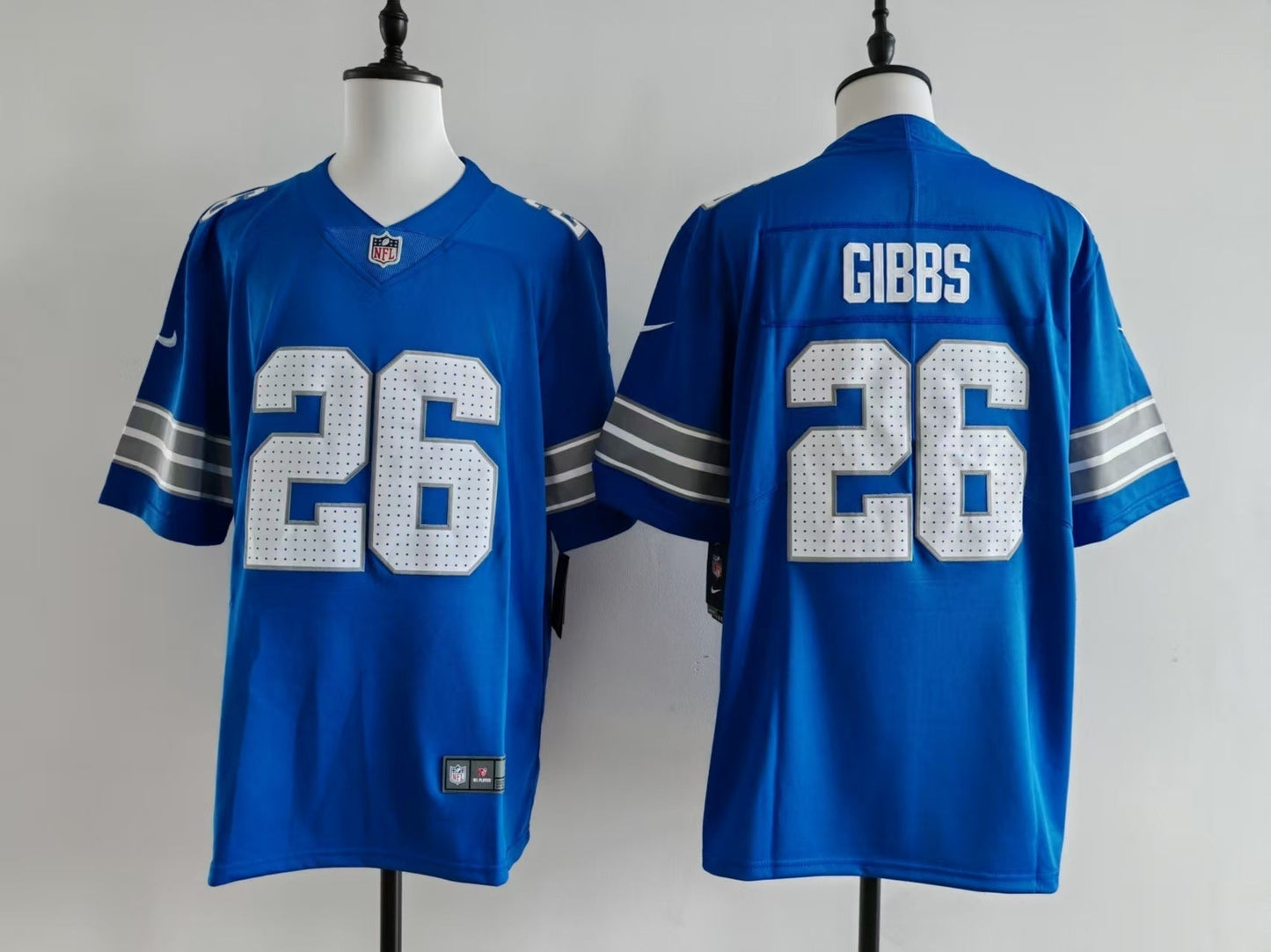 Men's Detroit Alex Jahmyr Gibbs Jersey - Blue#26
