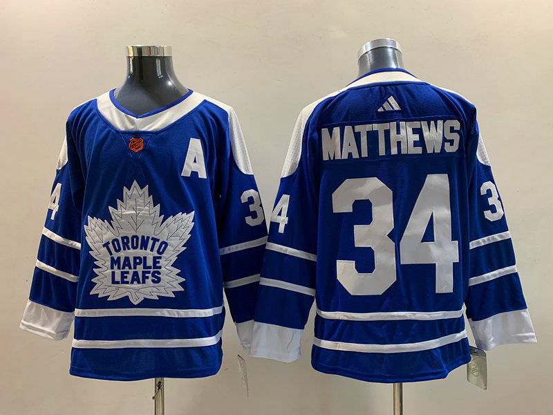 Men's Toronto Maple Leafs Auston Matthews #34 Blue Game Jerseys