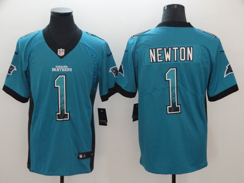 Men's Carolina Panthers Cam Newton #1 Blue Game Player Jerseys