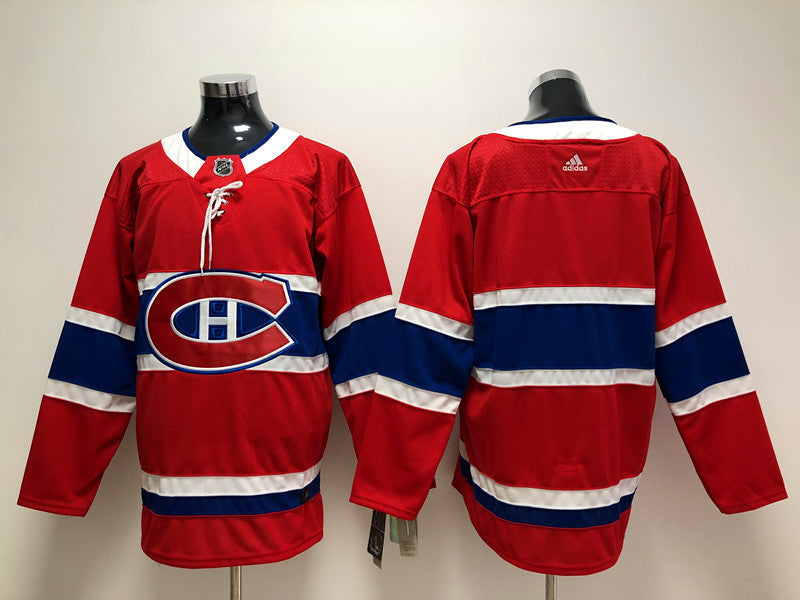 Men's Montreal Canadiens Red Breakaway Home Blank Jerseys