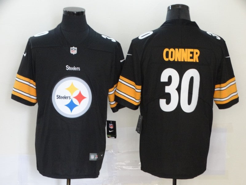 Men's Pittsburgh Steelers #30 James Conner Black Game Player Jerseys