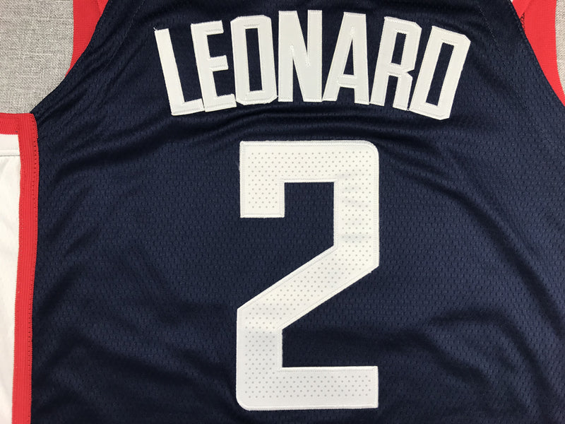 Men's LA Clippers #2 Kawhi Leonard Swingman Jerseys Retro