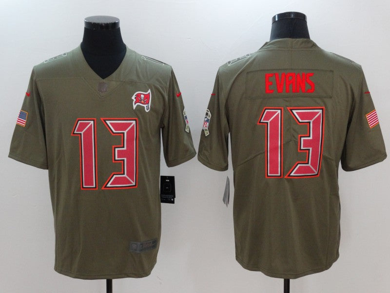 Men's Tampa Bay Buccaneers Mike Evans #13 Brown Alternate Game Jerseys