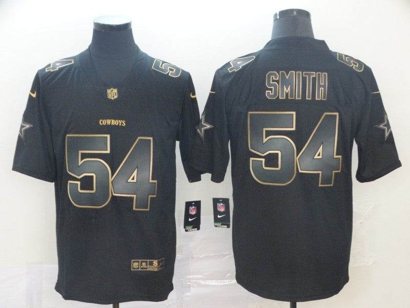 Men's Dallas Cowboys Jaylon Smith #54 Black Game Player Jerseys